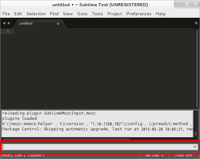 sublime3 コマンドライン
