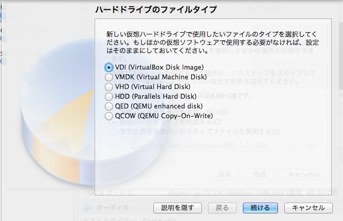 ハードドライブのタイプ